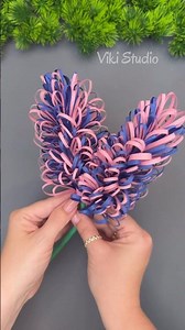 How to Make Paper Lavender Flowers ✂️ Easy DIY Bouquet #DIY #giftideas #shorts