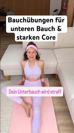 Bauchübungen für unteren Bauch & starken Core (ohne Crunches)