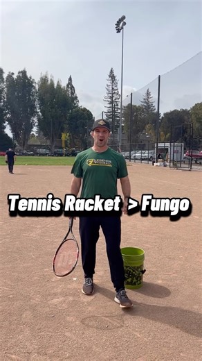 🚨Attn: Parent Coaches! Do you struggle with a fungo!? 🙋🏽 Give a tennis racket a shot! 🎾 #fungo #baseball #littleleague #baseballdrill #coachinghack #legendsbaseball | Legends Baseball & Softball Camps