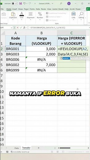 Excel Beginners Eliminate VLOOKUP Errors Using IFERROR
