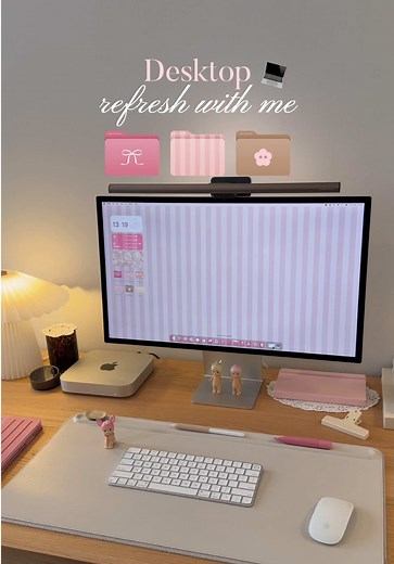 Mac Desktop Refresh: Whimsical Icons & Pink Liquid Glass
