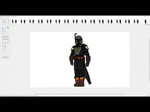 Character Creation: Making Boba Fett - Pivot Animator - (Time Lapse)