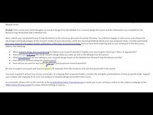 5-2 Final Project Milestone Two: Research Design