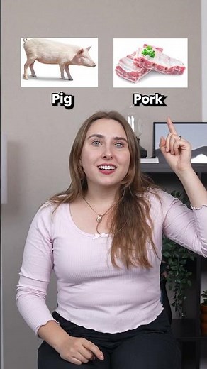 Animal vs Meat Names in English #learnenglish #english #vocabulary #viralshorts