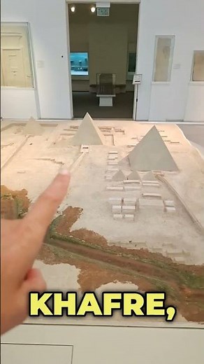 Model of the pyramids at the Bible Lands Museum Jerusalem