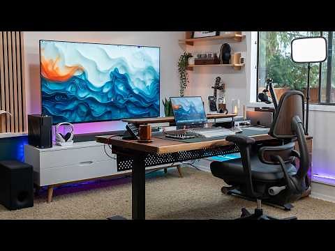 The DREAM Desk Setup & Studio Tour 2025 - Ultra Clean & Modern!