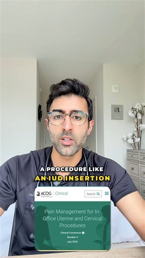 Too many people walk into gynecologic procedures without a real heads-up on how much they might hurt. New ACOG guidelines finally call that out—and push for actual conversations about pain management before anything starts. While this is a great start, there is still more to do to ensure the majority of patients will have a pain free experience. Was your experience anything like what you were told to expect? #womenshealth #womenspain #iudinsertion #cervicalbiopsy | Kunal Sood, MD