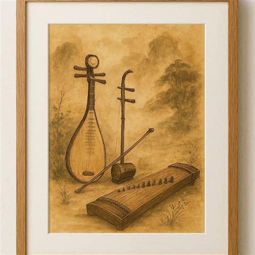 Indian Classical Instruments Art: Tansen Music Print (digital Download) - Etsy