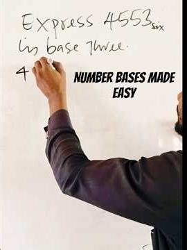 The one Everyone needs to know about Number bases #maths