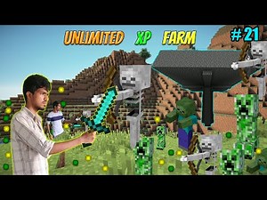 Modern House Tour + Unlimited XP Farm For Enchanting Weapons - Day 21 in Minecraft | Tamil