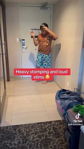 Problem stim on vacation #stimming #autismfamily