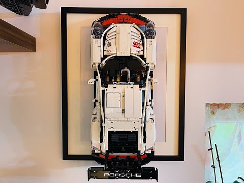 LEGO Technic Porsche 911 RSR 42096 display and wall mount - DIY