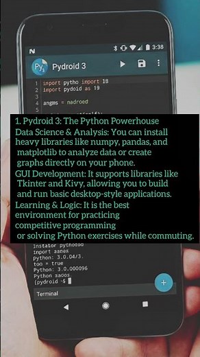 Top 3 Best Coding Apps for Mobile in 2026📱✔️#codinglife#freshers #computerengineering