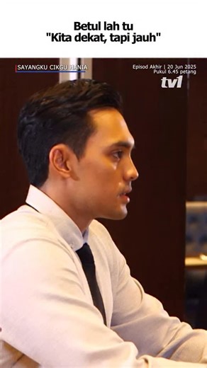 Sikit lagi dah nak Jumaat. Sabar ye Widuri | Sayangku Cikgu Hania | Episod akhir 20 Jun 2025, Jumaat pukul 6.45 petang di TV1 #tv1 #widuri #layandrama #romantik #tv1anotherlevel #sayangkucikguhania | Tv1