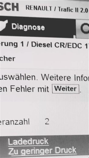 Renault Trafic 2.0 Dci Boost Pressure to Low Fault Code P2263