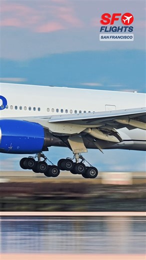SF FLIGHTS Plane Spotting on Instagram: "Close-Up Sunset Landing 🌅 United Airlines Boeing 777 Touches Down at San Francisco International Airport (SFO) ✈️ -- #sfflights #unitedairlines #boeing777 #planespotting #sfoairport #sunset #fblifestyle #avgeek #aviation #flysfo"
