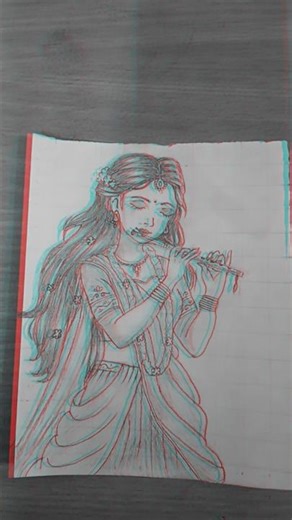 ✨ Grace of Radha Rani 🌸 |Divine Beauty Art ✨#art #drawing #painting #viral #sketch#artist #trending