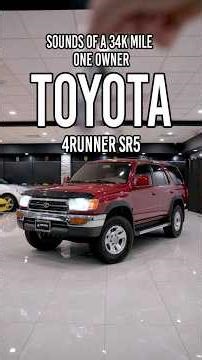 Sounds of our ONE OWNER 34k Mile 1997 Toyota 4Runner SR5 4WD