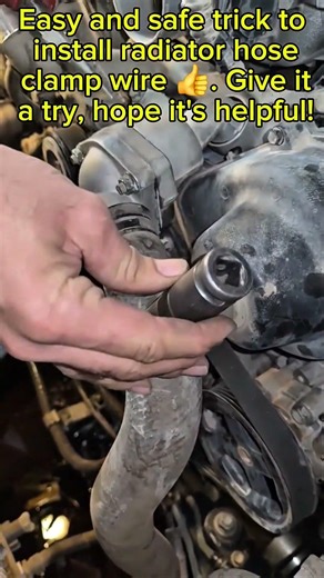 Secure Your Radiator Hose with THIS Trick! #CarTips #RadiatorHose