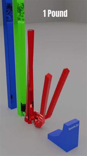 Wow 😲 RGB Collapse of a tall Cubes Structure by different weight impact & Steel ball #relaxing