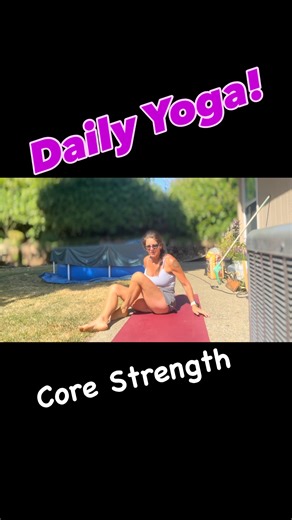 Deborah Demander on Instagram: "Work on your core in this short, beginner friendly practice. #makeyourselfhealthyagain #youcandoit #yoga #dailyyogapractice #yogaforeverybody #fiveminuteyoga #yogaforbeginners #yogaforeveryone"