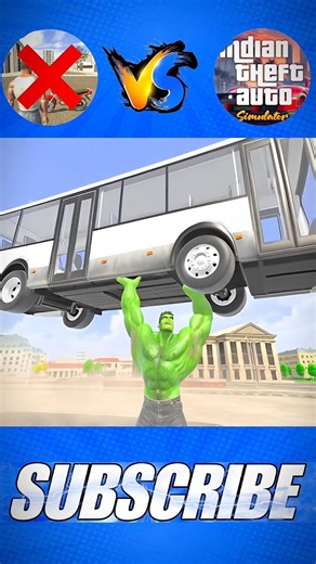 HULK BUS 🚌 LIFT CHALLENGE IN ITA VS IBD3D 🔥||#shorts #gaming #gta