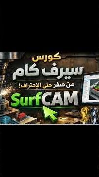 #surfcam #cnc #cncmachine كورس تعليم برنامج SURFCAM من الصفر حتى الاحتراف