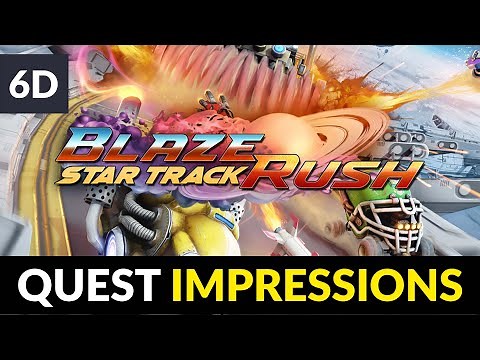 BlazeRush: Star Track | PCVR Racer Comes to Quest | Meta / Oculus First Impressions