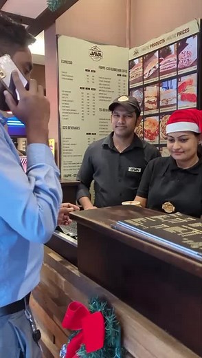 What makes a barista happy.. #chrstmas2024#santa#coffeeseason