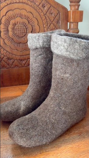 Felt Boots from Raw Fiber – Part 2 | Handmade Process💧🐑🦙👢