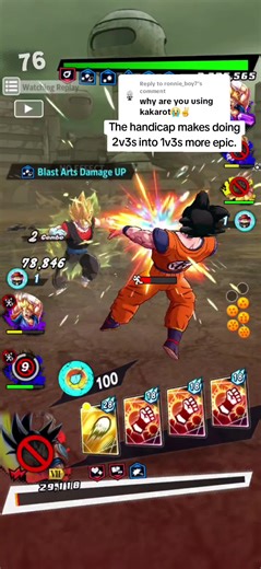Replying to @ronnie_boy7 Handicapped matches are alot more interesting than regular ones, are they not? #dblegends #fyp #dbl #animefyp #dragonballlegends