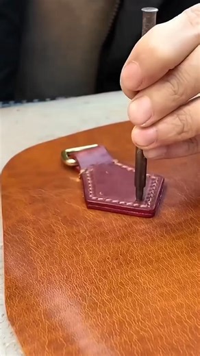The Art of Using Brass Rivets. #HandmadeLeather #LeatherArt #CraftedWithLove #leathergoods #leathercraft #leather #wallet #handmade #madeinusa #workshop #minimalist #asmr #CustomLeather #ArtOfLeather #LeatherDesign #VintageLeather #LeatherWorkshop #usa #unitedstatesofamerica | Leather Craft