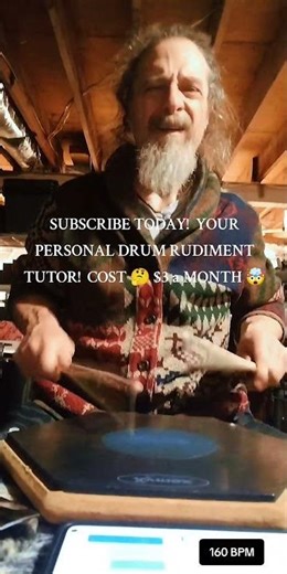 Paradiddle Patterns at 160 BPM 🥁🔥 I can teach you how! Subscribe Link Below 👇#beginners #drumlessons