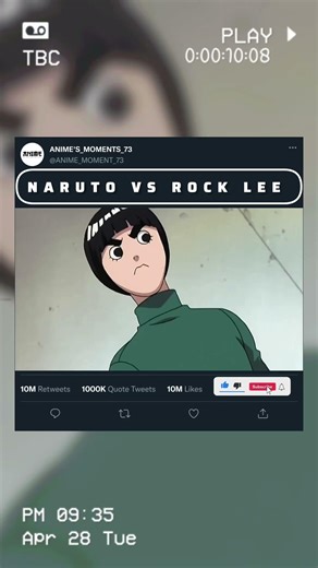 NARUTO VS ROCK LEE 💥 HINDI OFFICIAL DUBBED/ #shortsfeed #anime #naruto #shorts #rocklee #viral