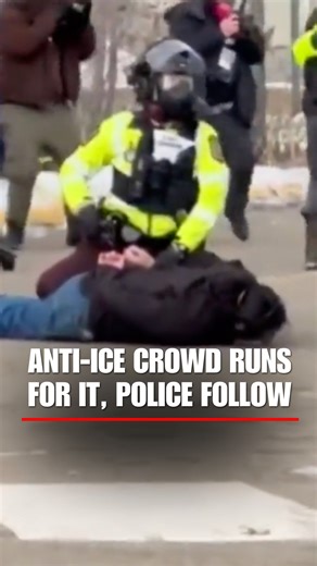 'YOU ARE UNDER ARREST': An anti-ICE crowd starts running for it after receiving a warning to disperse outside the Whipple Federal Building in Minneapolis. | Fox News