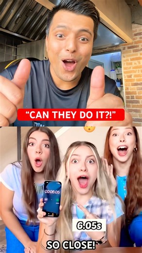 TIMER CHALLENGE Reaction! ⏱️😳 Can They Hit 4 Seconds?! #viral #funny #trending #shorts #comedy