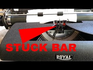 Royal Typewriter Type Bars Sticking in Guide, Repaired Aligned Filed Reworked Fixed