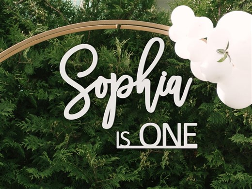 Custom First Birthday Name Sign for Party Decoration - Etsy