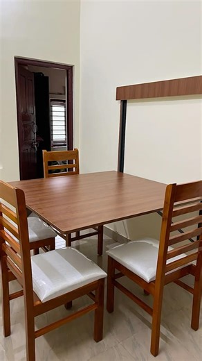 Smart Foldi Dining Table Design | Space Saving Furniture Ideas #shortsviral 🔥🔥🔥