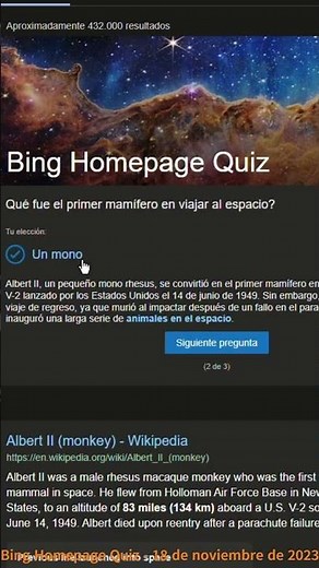 Bing Homepage Quiz - 18 de noviembre de 2023