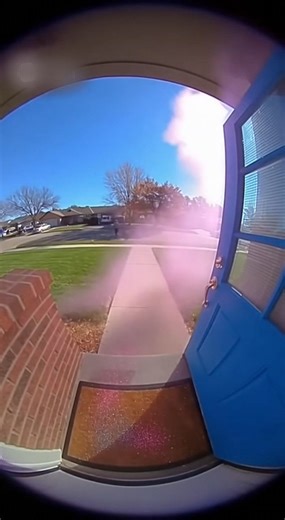 11K views · 99 reactions | You Won’t Believe How This Porch Pirate Got Caught ✨ Caught on camera — the thief opens the package and gets hit with a full-on glitter explosion. Instant karma never looked this good  #funny #viral #CaughtOnCamera #porchpirate #glitterbomb #justice #fblifestyle #FacebookReels #mustwatch #fail #CCTVfootage | The Viral Hub | Facebook