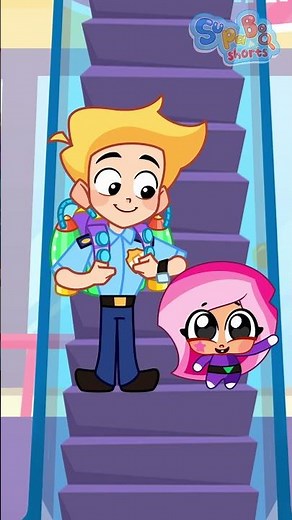 Don't Run on the Escalator! 👧❌ Up and Down the Escalator | Safety Rules for Kids