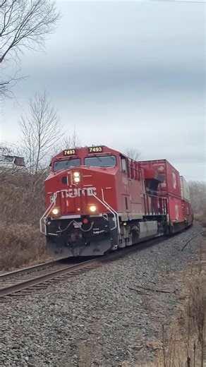CP 113 Rounding the Beare Curve #cpkc #cpkcrailway #train #intermodaltrain #railtrack