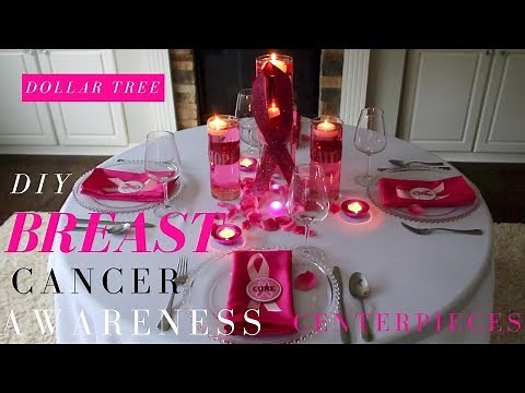 DIY | Breast Cancer Awareness decoration Ideas| Breast Cancer Awareness Centerpiece