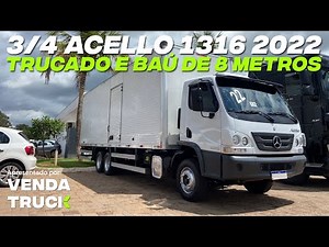 Mercedes-Benz Acello 1316 2022 3/4 ton truck with an 8-meter cargo box for sale in Caiobá. Used v...