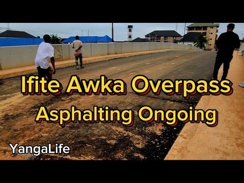Asphalting in Progress at Ifite Awka Overpass Construction