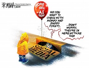 Editorial cartoons for March 29, 2026: Iran war planning, airport chaos, social media addiction