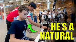See what happens with I met a young pianist at London St Pancras International Train Station. I had just finished playing Queen The Show Must Go On and a little boy and his family was watching. When I had finished, as it's a public piano, I usually check to see if anyone wants to jump on. Whilst Jared and Jamie was there (check out the Boogie Woogie Trio improvisation - https://youtu.be/FTOoKMlucH8), I could hear that his mum was asking if he wanted to play. He wasn't really sure, and then my da