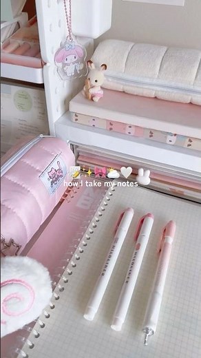 here’s how I take my notes 📝✨ #study #notes #aesthetic #handwriting #studying #studymusic #pink