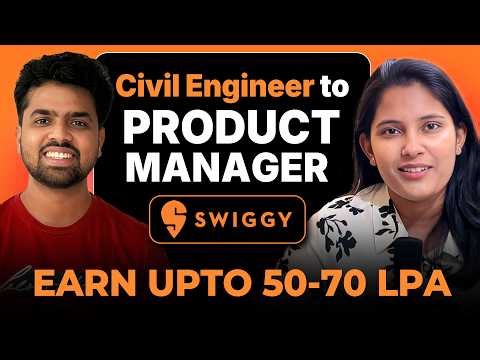 How He Became a Product Manager at Swiggy | Civil Engineering to Product Manager Journey | Tutedude